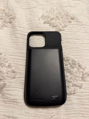 iPhone 13 Pro Max Velvet Caviar Black Battery Phone Case with Power Button